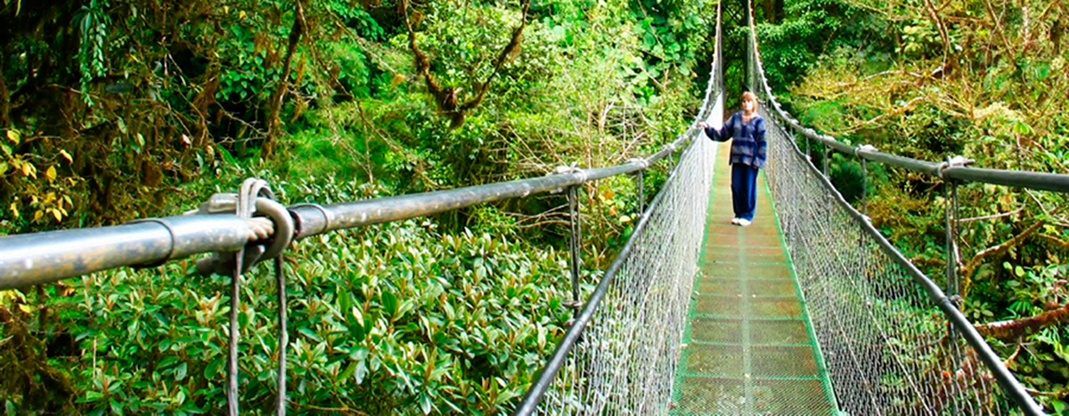 SkyWalk Julie on a bridge | Costa Rica Shore Excursions