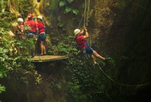Costa Rica rainforest ziplining shore excursion